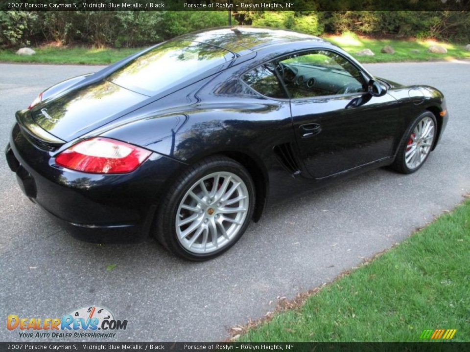 2007 Porsche Cayman S Midnight Blue Metallic / Black Photo #7