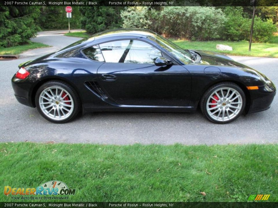 2007 Porsche Cayman S Midnight Blue Metallic / Black Photo #8