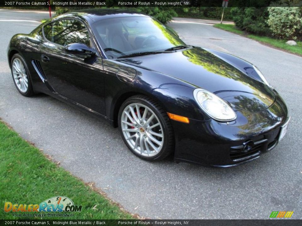 2007 Porsche Cayman S Midnight Blue Metallic / Black Photo #9