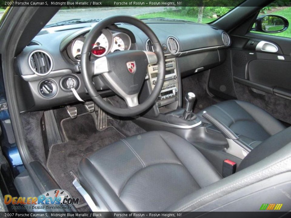 2007 Porsche Cayman S Midnight Blue Metallic / Black Photo #10