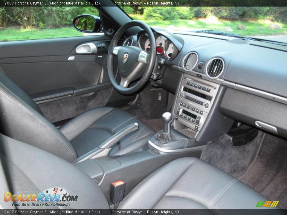 2007 Porsche Cayman S Midnight Blue Metallic / Black Photo #14