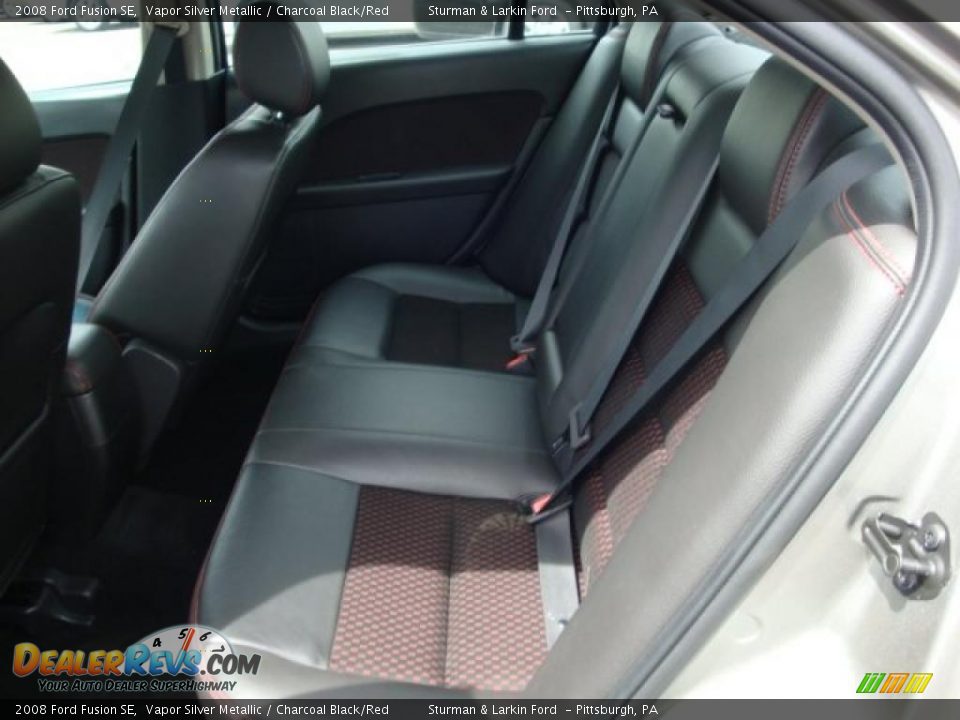 2008 Ford Fusion SE Vapor Silver Metallic / Charcoal Black/Red Photo #8