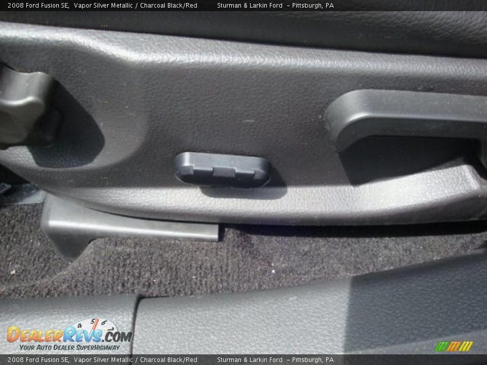 2008 Ford Fusion SE Vapor Silver Metallic / Charcoal Black/Red Photo #16