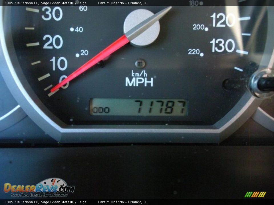 2005 Kia Sedona LX Sage Green Metallic / Beige Photo #22