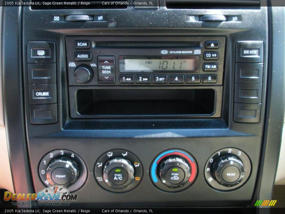 2005 Kia Sedona LX Sage Green Metallic / Beige Photo #23