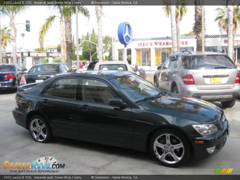 2001 Lexus IS 300 Imperial Jade Green Mica / Ivory Photo #2