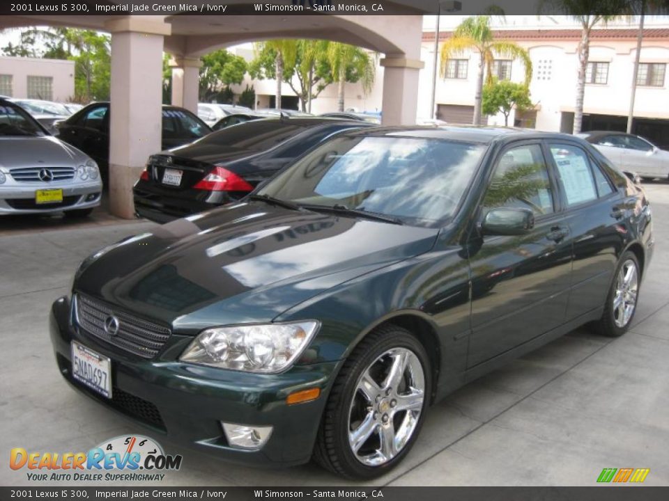 2001 Lexus IS 300 Imperial Jade Green Mica / Ivory Photo #6