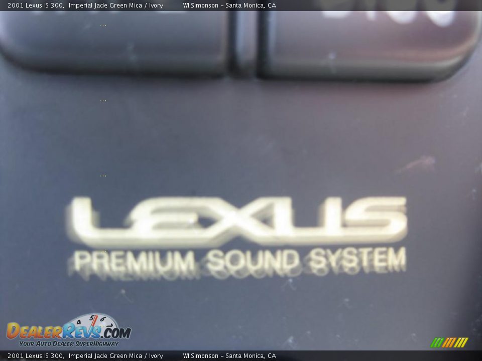 2001 Lexus IS 300 Imperial Jade Green Mica / Ivory Photo #13