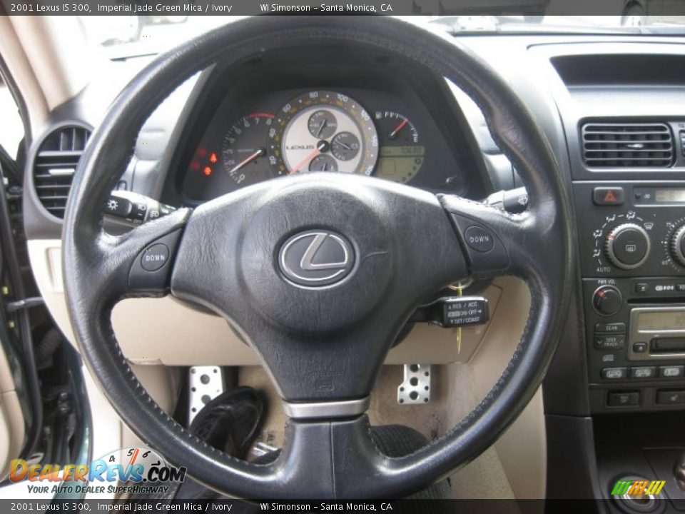 2001 Lexus IS 300 Imperial Jade Green Mica / Ivory Photo #20