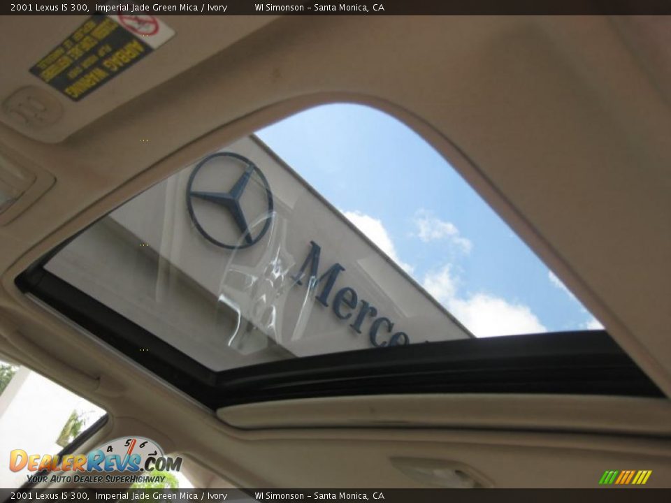 2001 Lexus IS 300 Imperial Jade Green Mica / Ivory Photo #27