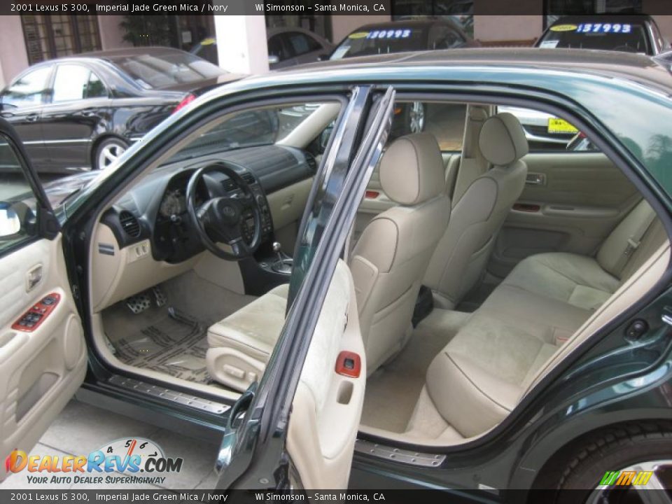 2001 Lexus IS 300 Imperial Jade Green Mica / Ivory Photo #29