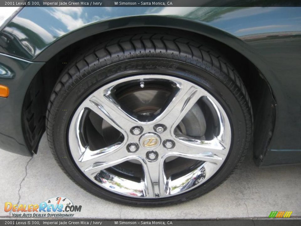 2001 Lexus IS 300 Imperial Jade Green Mica / Ivory Photo #33