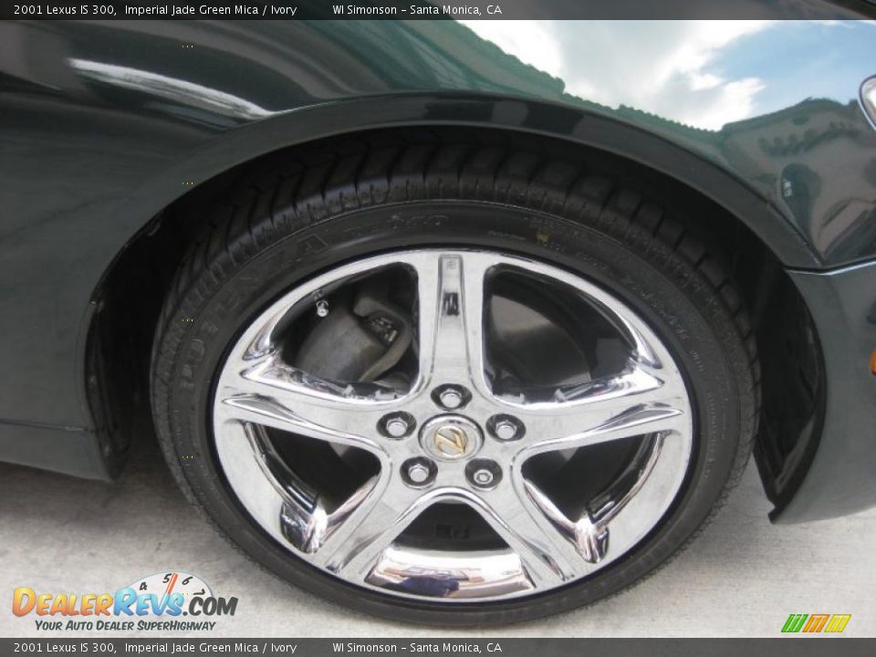 2001 Lexus IS 300 Imperial Jade Green Mica / Ivory Photo #34