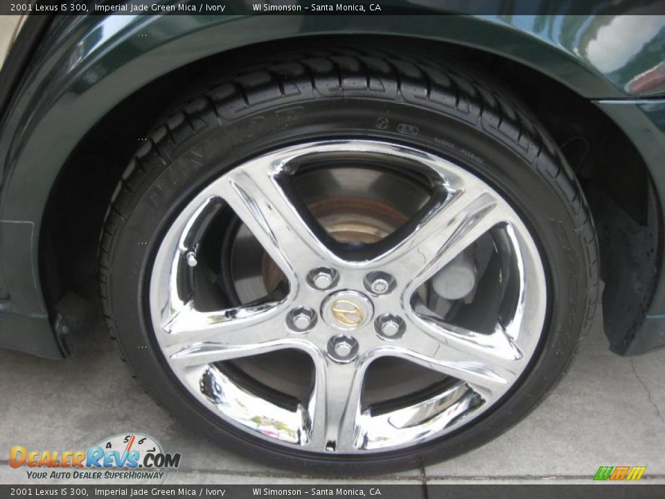 2001 Lexus IS 300 Imperial Jade Green Mica / Ivory Photo #35