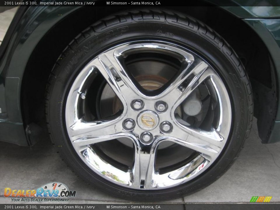 2001 Lexus IS 300 Imperial Jade Green Mica / Ivory Photo #36