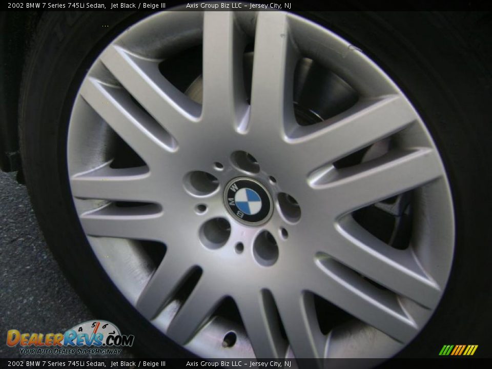 2002 BMW 7 Series 745Li Sedan Jet Black / Beige III Photo #8
