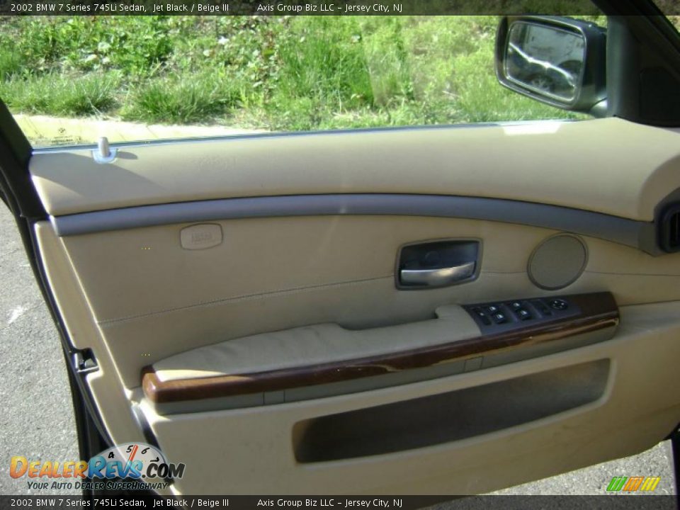 2002 BMW 7 Series 745Li Sedan Jet Black / Beige III Photo #19