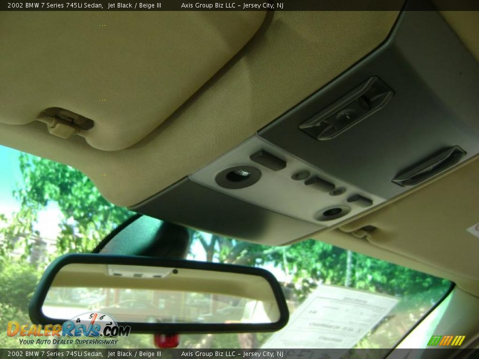 2002 BMW 7 Series 745Li Sedan Jet Black / Beige III Photo #22