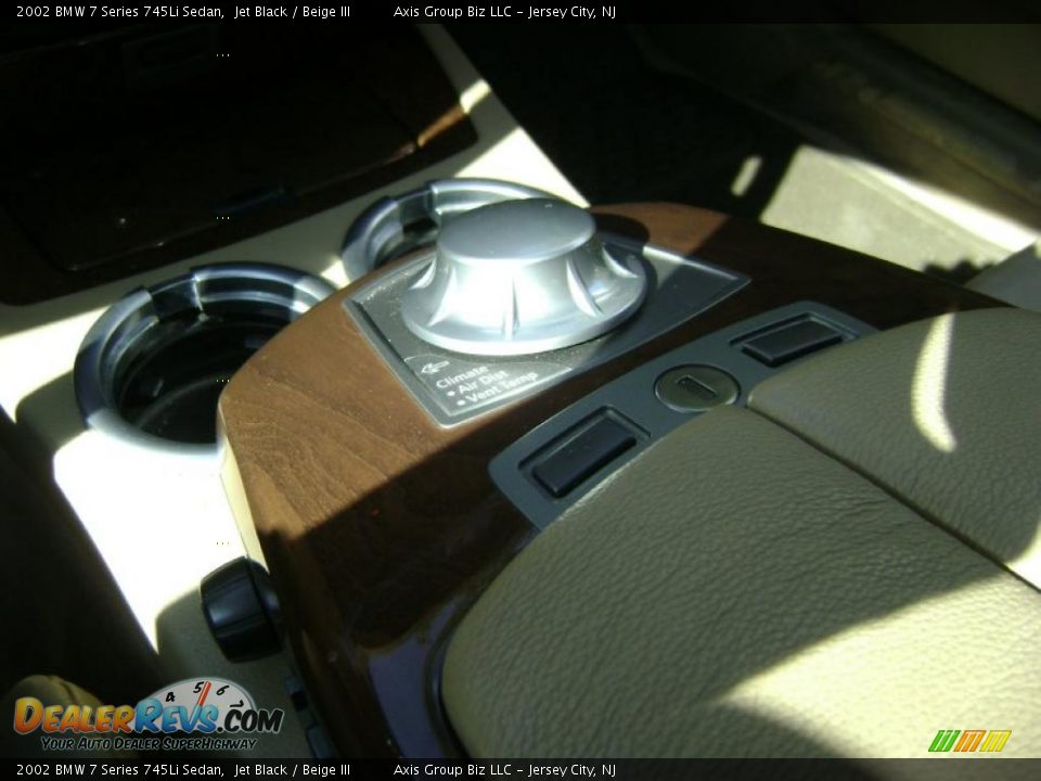 2002 BMW 7 Series 745Li Sedan Jet Black / Beige III Photo #24