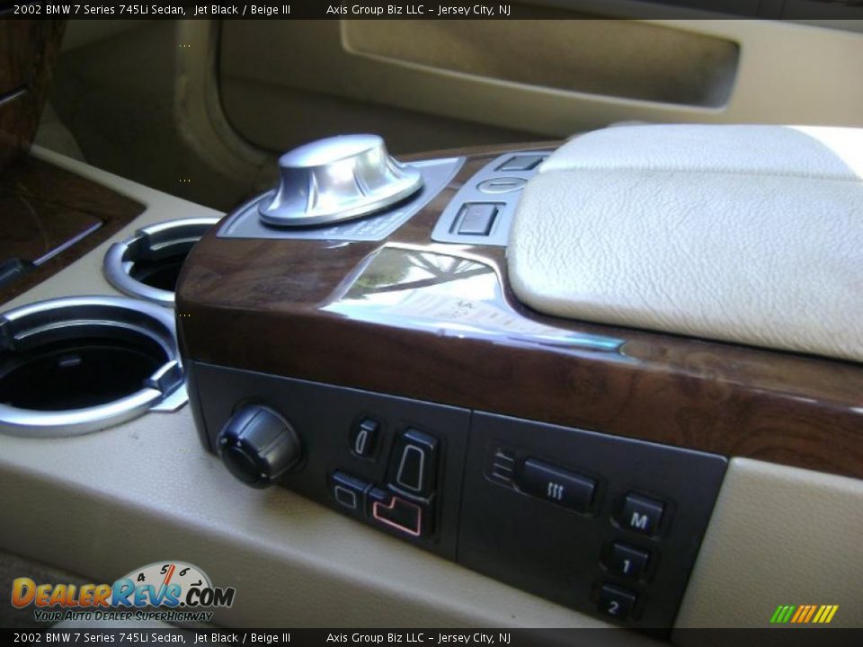 2002 BMW 7 Series 745Li Sedan Jet Black / Beige III Photo #26
