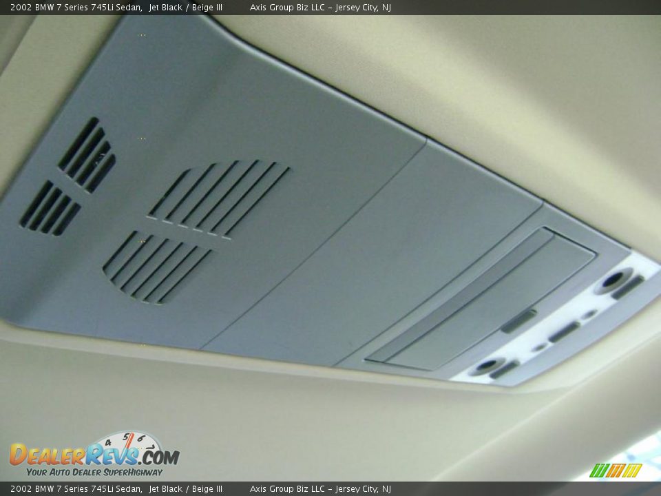 2002 BMW 7 Series 745Li Sedan Jet Black / Beige III Photo #27