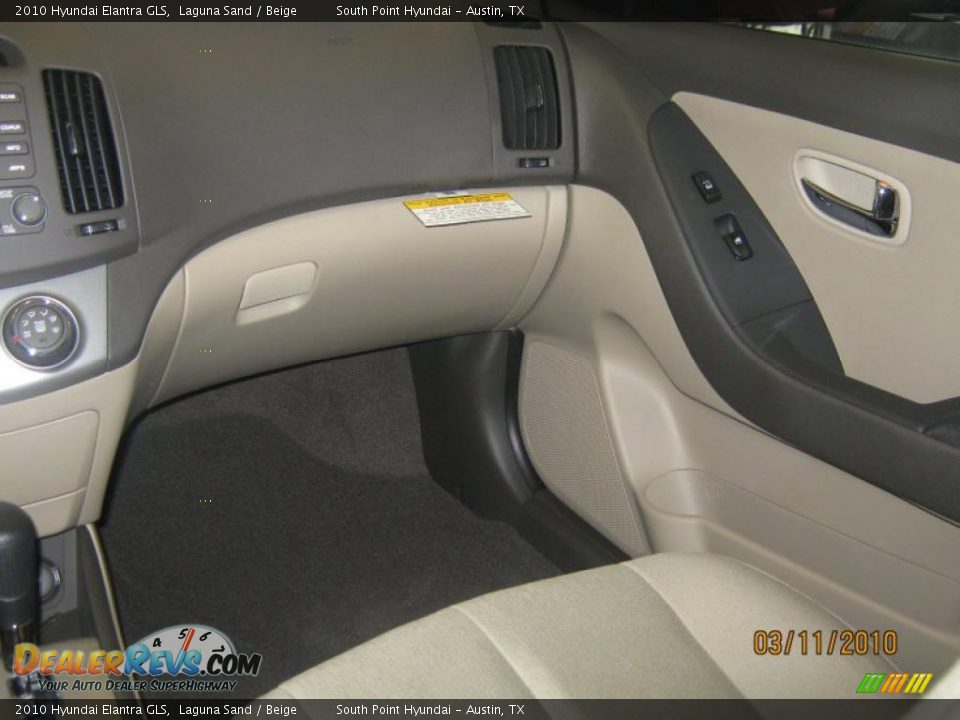 2010 Hyundai Elantra GLS Laguna Sand / Beige Photo #7