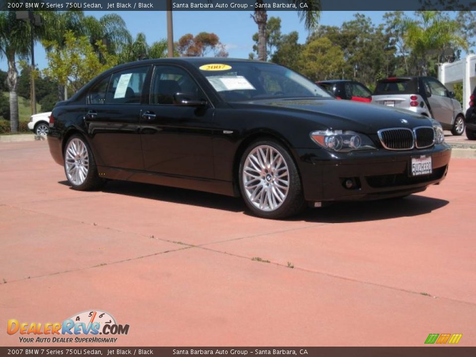 2007 BMW 7 Series 750Li Sedan Jet Black / Black Photo #1