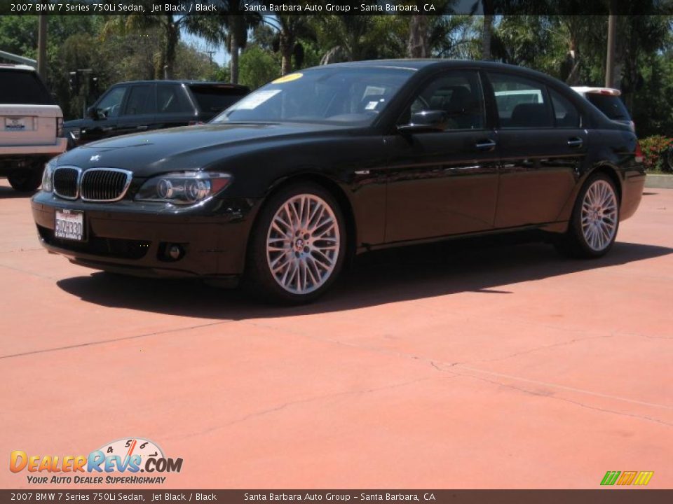 2007 BMW 7 Series 750Li Sedan Jet Black / Black Photo #2
