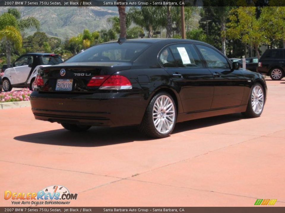 2007 BMW 7 Series 750Li Sedan Jet Black / Black Photo #5
