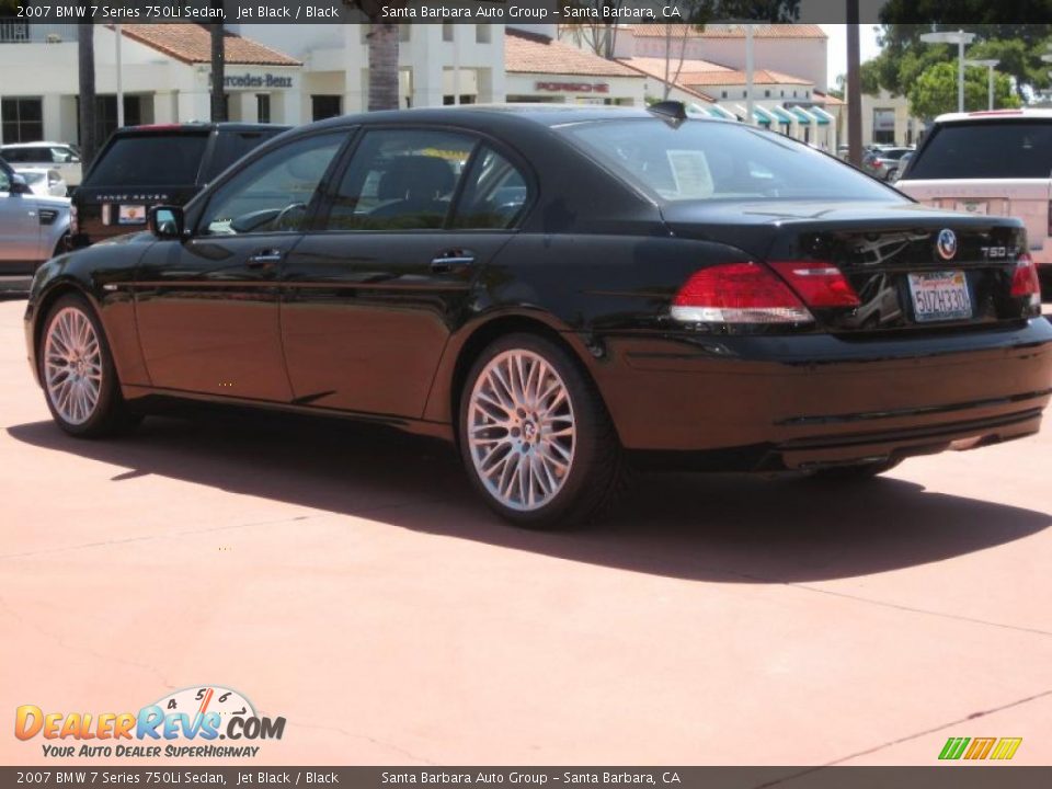 2007 BMW 7 Series 750Li Sedan Jet Black / Black Photo #7