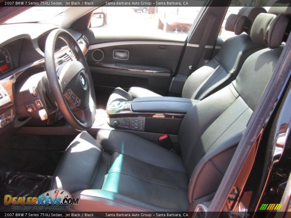 2007 BMW 7 Series 750Li Sedan Jet Black / Black Photo #8