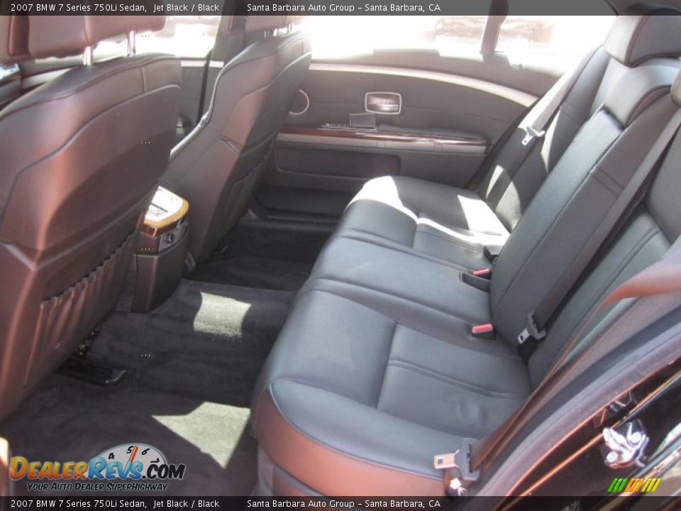 2007 BMW 7 Series 750Li Sedan Jet Black / Black Photo #9