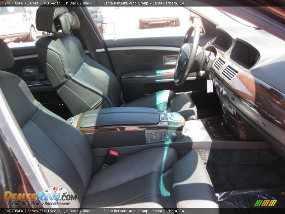 2007 BMW 7 Series 750Li Sedan Jet Black / Black Photo #12