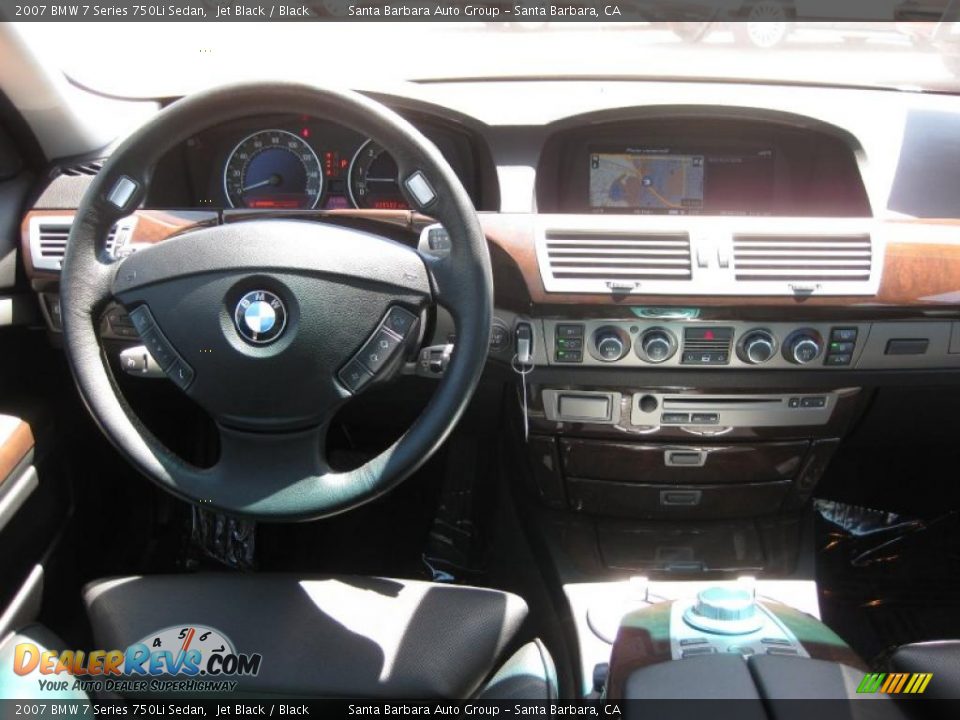 2007 BMW 7 Series 750Li Sedan Jet Black / Black Photo #14