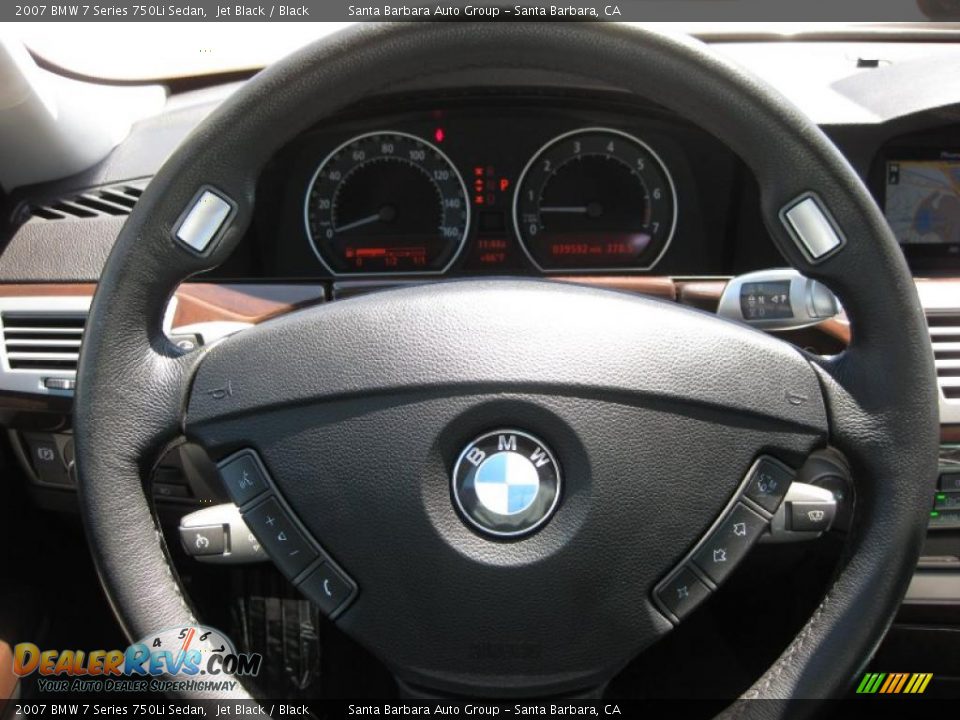 2007 BMW 7 Series 750Li Sedan Jet Black / Black Photo #17