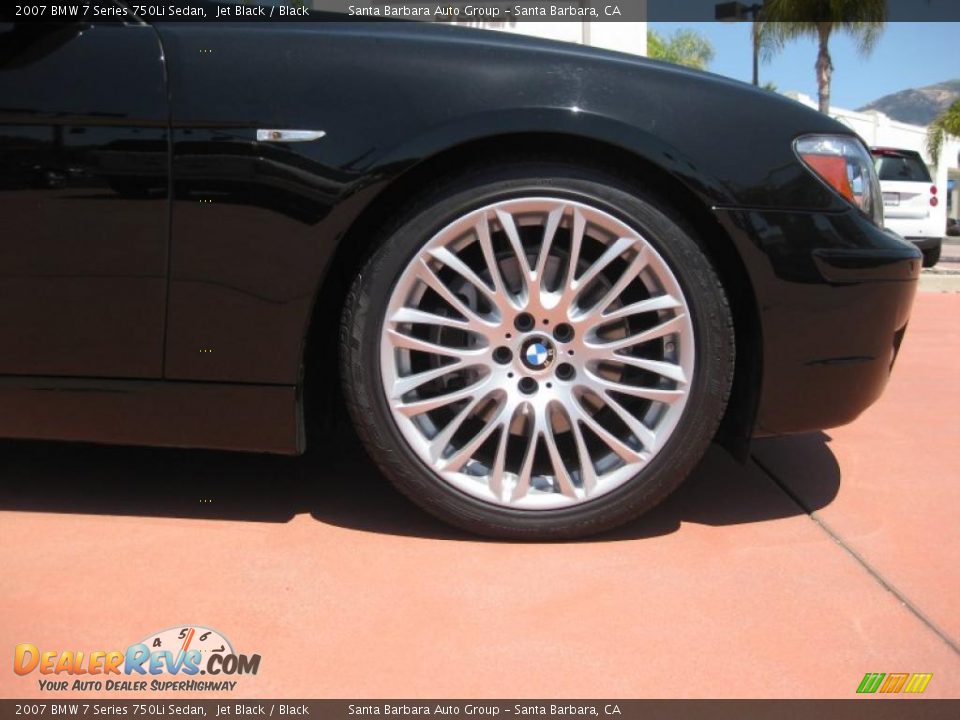 2007 BMW 7 Series 750Li Sedan Jet Black / Black Photo #21