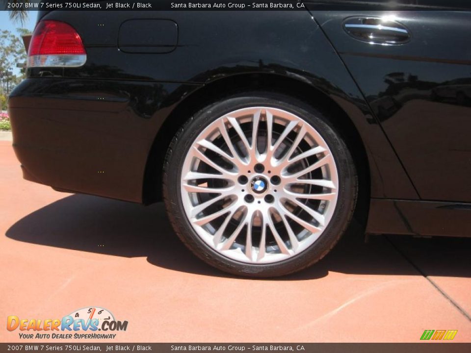 2007 BMW 7 Series 750Li Sedan Jet Black / Black Photo #22