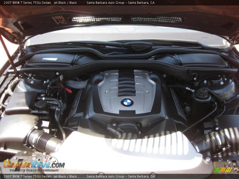 2007 BMW 7 Series 750Li Sedan Jet Black / Black Photo #23