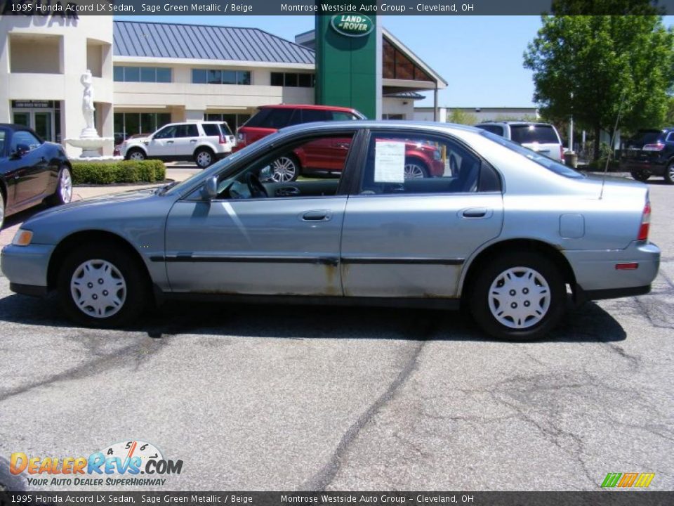 1995 Honda Accord LX Sedan Sage Green Metallic / Beige Photo #2