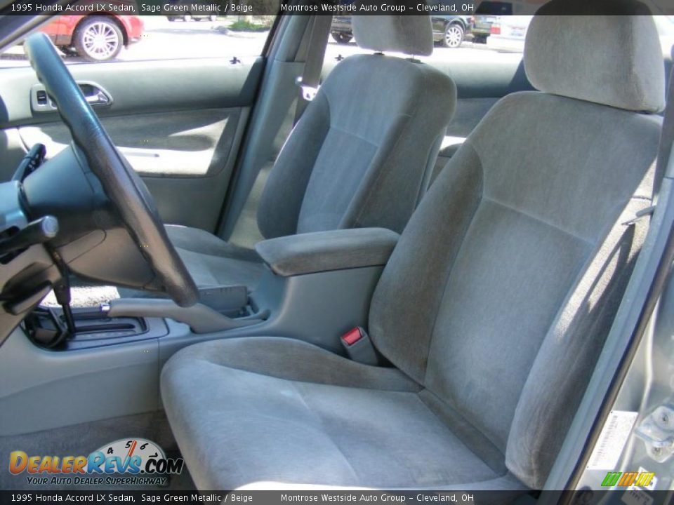 1995 Honda Accord LX Sedan Sage Green Metallic / Beige Photo #9