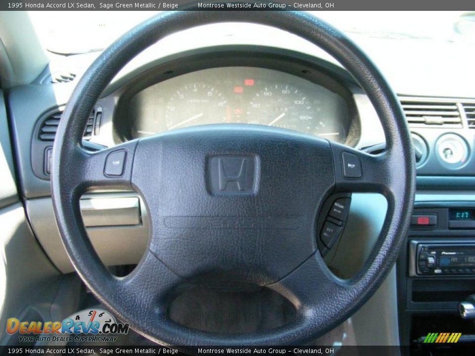 1995 Honda Accord LX Sedan Sage Green Metallic / Beige Photo #12