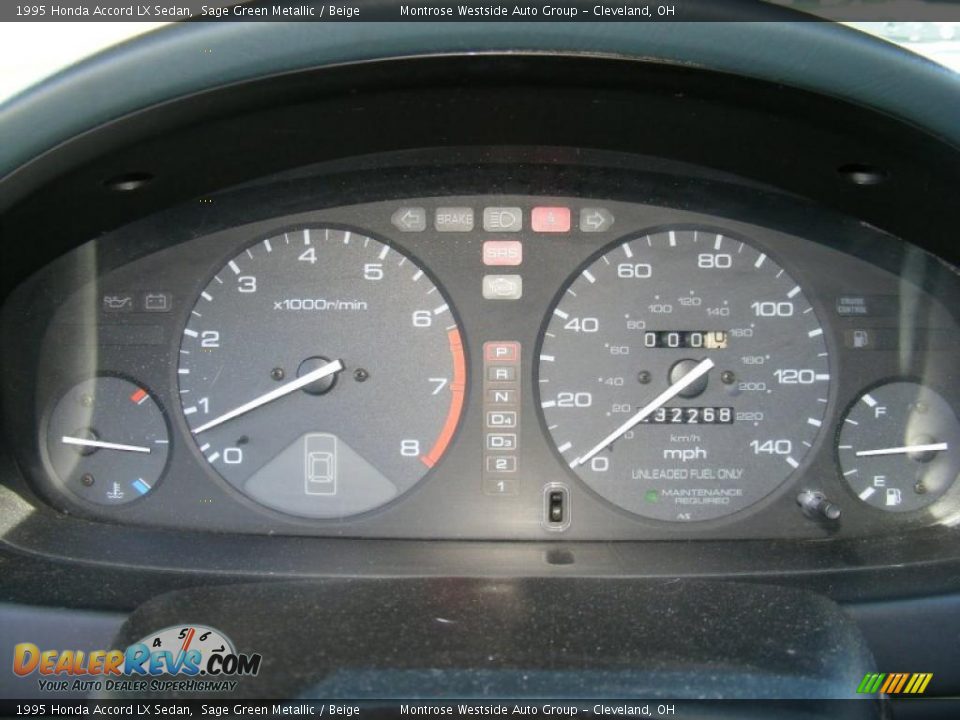 1995 Honda Accord LX Sedan Sage Green Metallic / Beige Photo #13