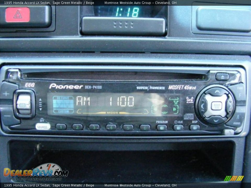 1995 Honda Accord LX Sedan Sage Green Metallic / Beige Photo #15