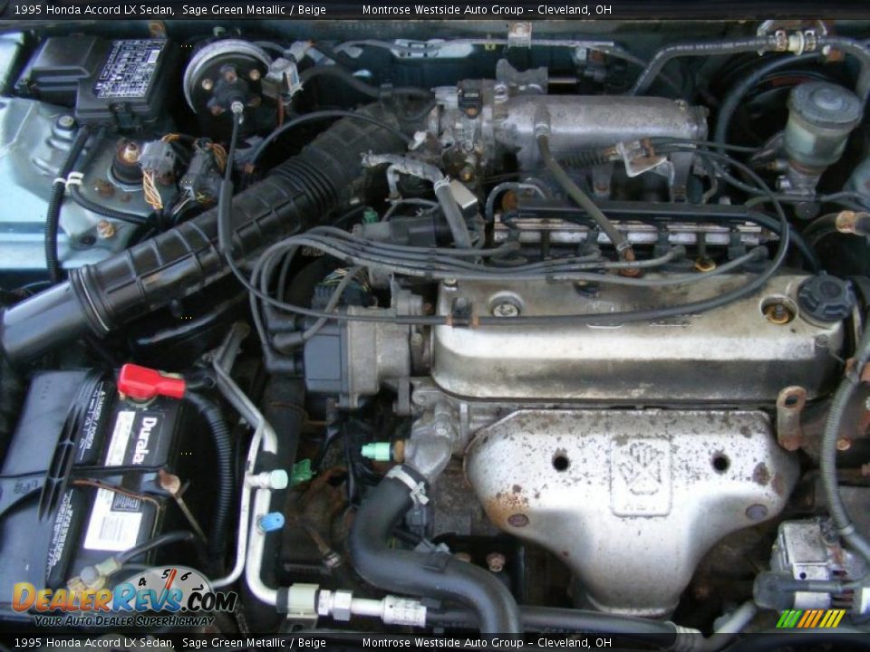 1995 Honda Accord LX Sedan Sage Green Metallic / Beige Photo #19