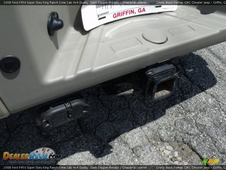 2008 Ford F450 Super Duty King Ranch Crew Cab 4x4 Dually Dark Copper Metallic / Chaparral Leather Photo #9