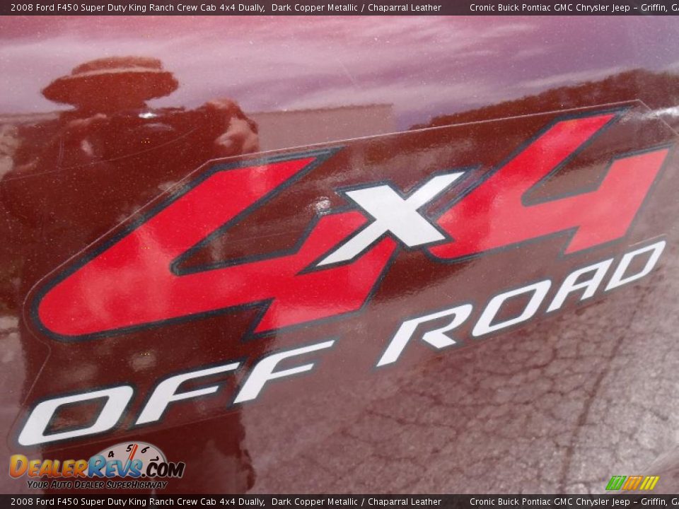 2008 Ford F450 Super Duty King Ranch Crew Cab 4x4 Dually Dark Copper Metallic / Chaparral Leather Photo #10
