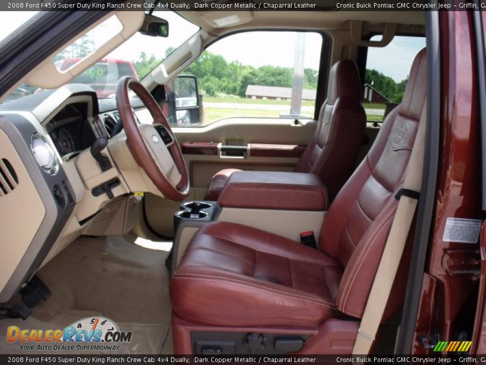 2008 Ford F450 Super Duty King Ranch Crew Cab 4x4 Dually Dark Copper Metallic / Chaparral Leather Photo #14
