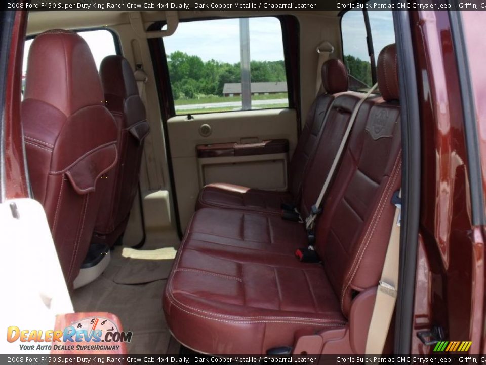 2008 Ford F450 Super Duty King Ranch Crew Cab 4x4 Dually Dark Copper Metallic / Chaparral Leather Photo #17