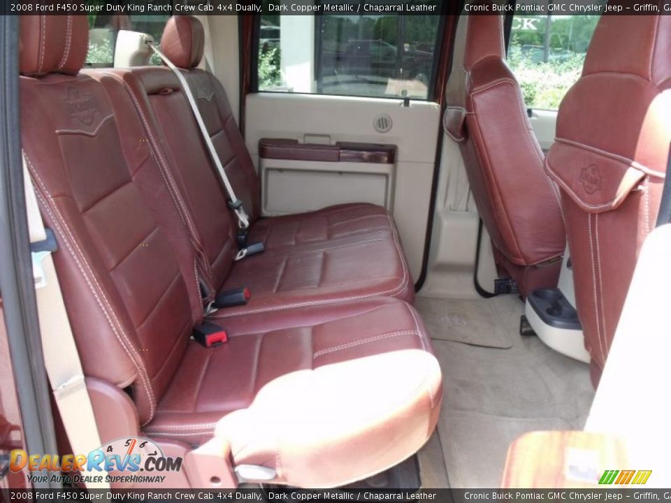2008 Ford F450 Super Duty King Ranch Crew Cab 4x4 Dually Dark Copper Metallic / Chaparral Leather Photo #18