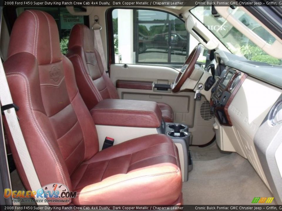 2008 Ford F450 Super Duty King Ranch Crew Cab 4x4 Dually Dark Copper Metallic / Chaparral Leather Photo #19